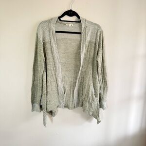 Inspired Hearts green Open-Front Cardigan